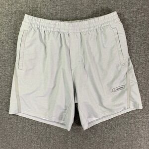 LEGENDS Luka Shorts Men Large Gray Liner 2 In 1 Performance Stretch Gym Running